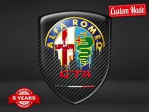 Alfa Romeo Emblemas Auto Resistentes Limitados Alta Calidad